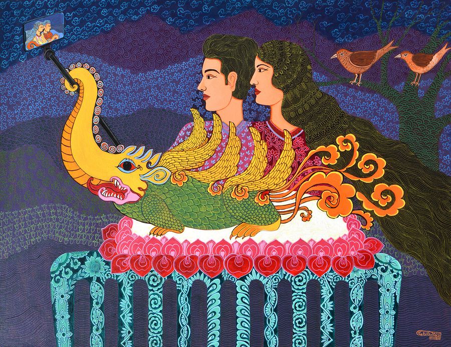 Selfie with the divine 